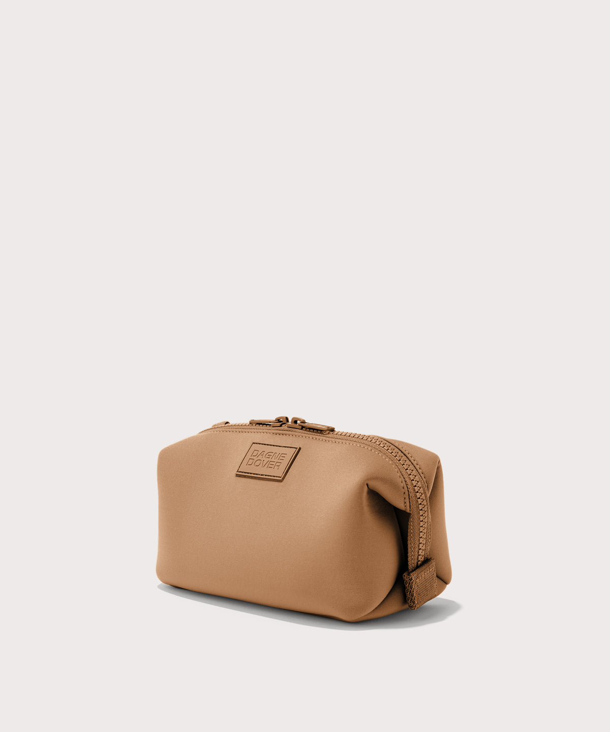 Hunter Toiletry Bag in Camel. Small - Image 5