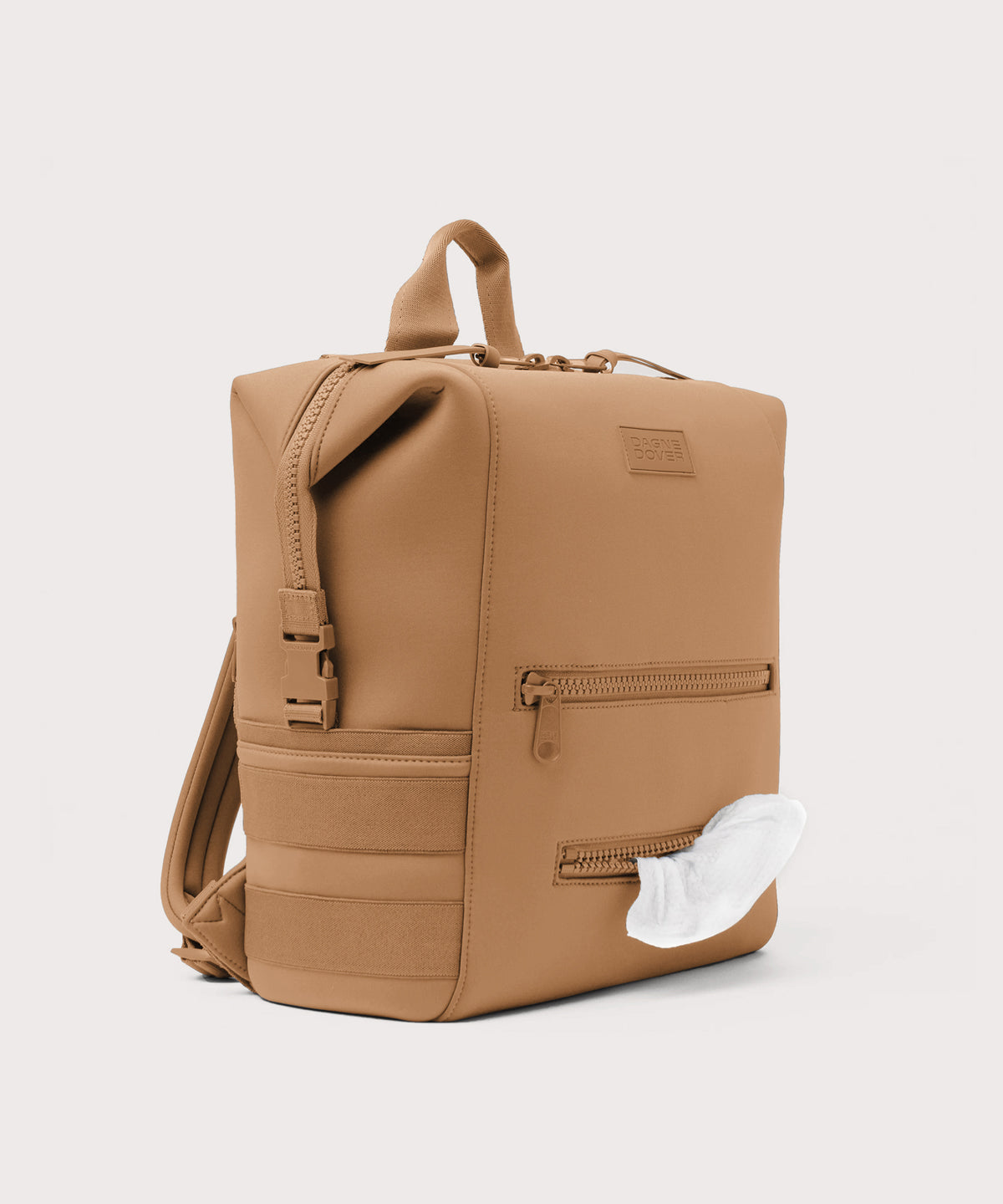 Indi Diaper Backpack in Camel. Large - Image 7