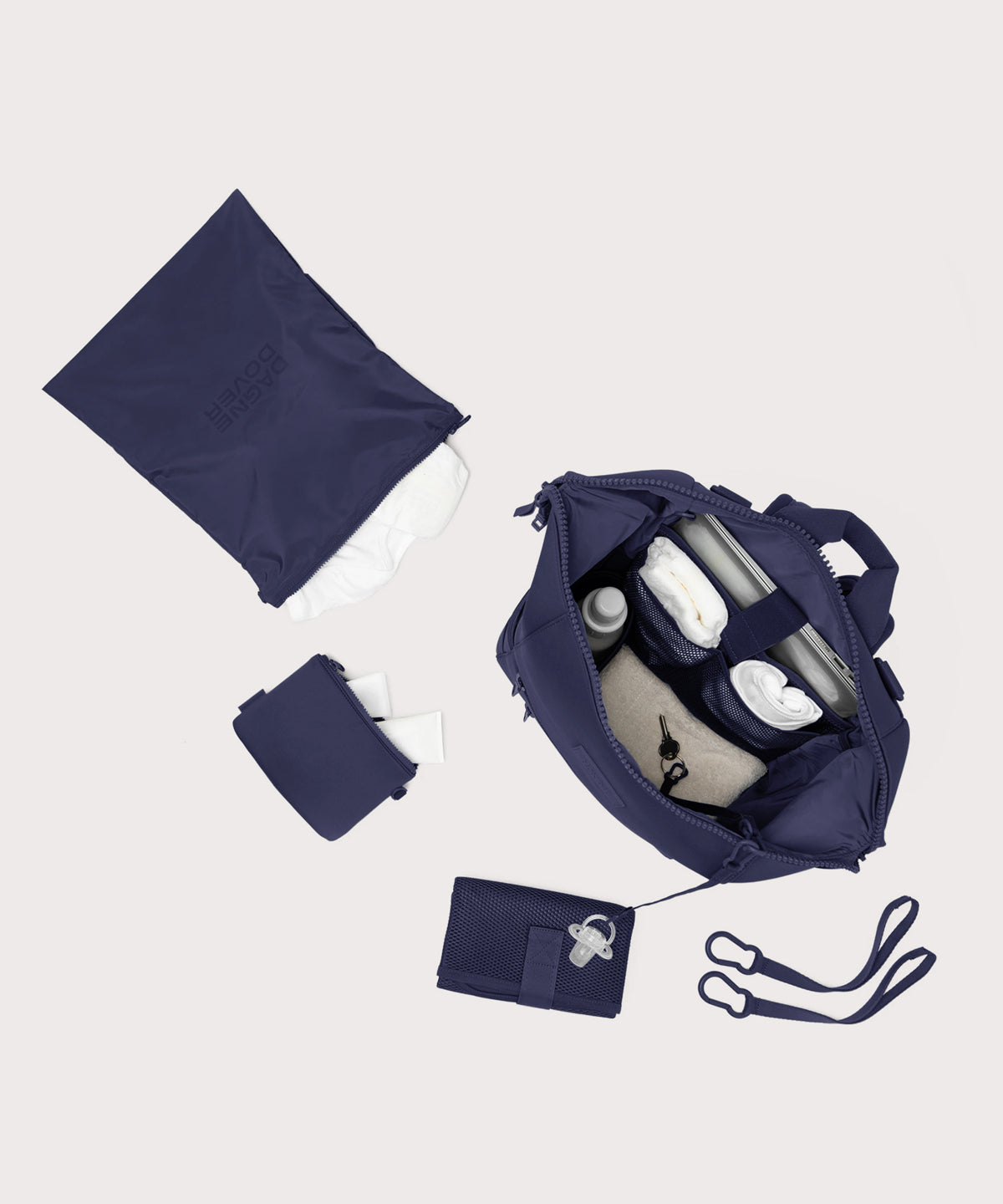 Indi Diaper Backpack in Storm. Large - Image 3
