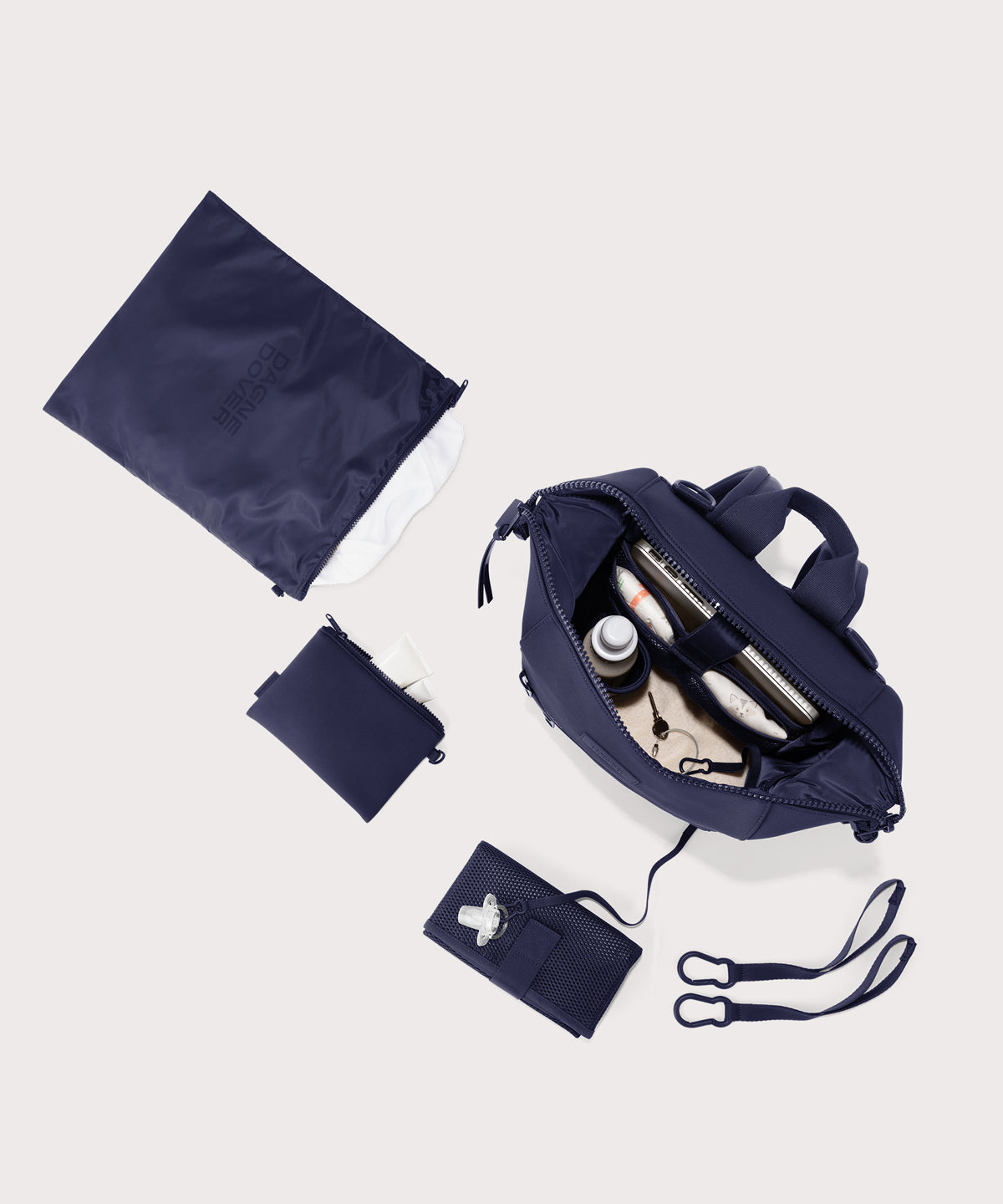 Indi Diaper Backpack in Storm. Medium - Image 3