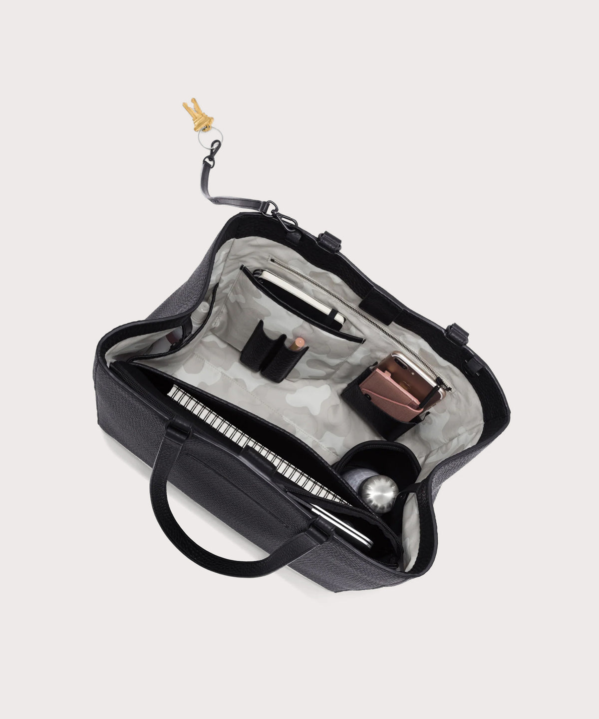 Allyn Tote in Onyx. Large - Image 2
